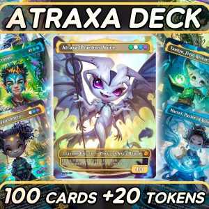 Atraxa Superfriends Deck - Superfriends Commander Deck - 100 cute cards + 20 tokens - Premium Quality Cards - Ready to Play!
