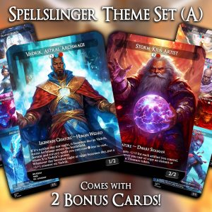 Spellslinger Theme Set (A) - 10 Proxies + 2 Extra - Exclusive Designs for Collectors - Premium Proxy Cards!
