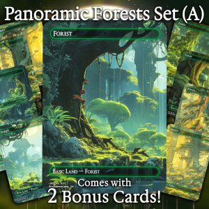 Panoramic Forests Set (A) - 10 cards + 2 Bonus - 12 Premium Quality Proxies - Exclusive Artworks!