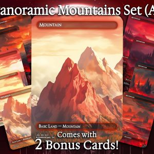 Panoramic Mountains Set (A) - 10 cards + 2 Bonus - 12 Premium Quality Proxies - Exclusive Artworks!