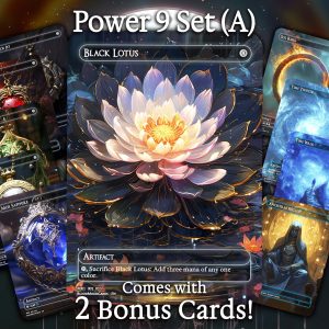 Power 9 Set (A) - 10 cards + 2 Bonus - 12 Premium Quality Proxies - Exclusive Artworks!