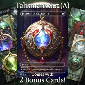 Talismans Set (A) - 10 cards + 2 Bonus - 12 Premium Quality Proxies - Exclusive Artworks!