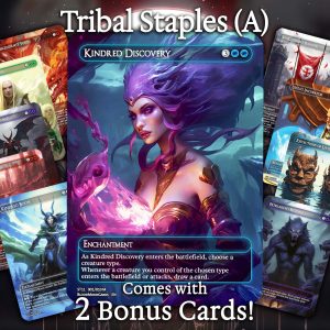 Tribal Staples (A) - 10 cards + 2 Bonus - 12 Premium Quality Proxies - Exclusive Artworks!