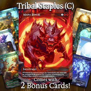 Tribal Staples (C) - 10 cards + 2 Bonus - 12 Premium Quality Proxies - Exclusive Artworks!