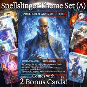 Spellslinger Theme Set (A) - 10 cards + 2 Bonus - 12 Premium Quality Proxies - Exclusive Artworks!