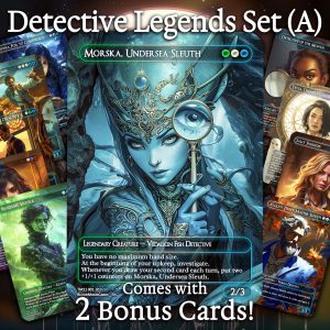 Detective Legends Set (A)- 10 cards + 2 Bonus - 12 Premium Quality Proxies - Exclusive Artworks!