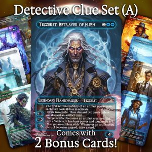 Detective Clue Set (A) - 10 cards + 2 Bonus - 12 Premium Quality Proxies - Exclusive Artworks!