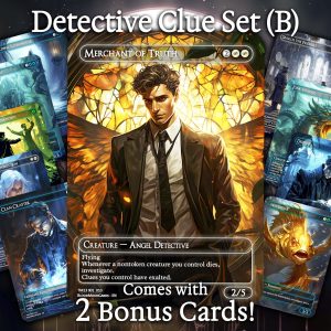 Detective Clue Set (B) - 10 cards + 2 Bonus - 12 Premium Quality Proxies - Exclusive Artworks!