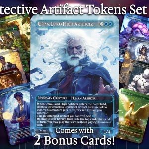 Detective Artifact Tokens Set (A) - 10 cards + 2 Bonus - 12 Premium Quality Proxies - Exclusive Artworks!