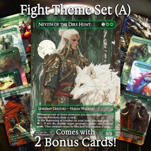Fight Theme Set (A) - 10 cards + 2 Bonus - 12 Premium Quality Proxies - Exclusive Artworks!