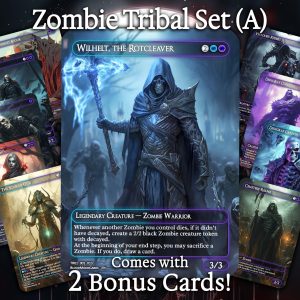 Zombie Tribal Set (A) - 10 cards + 2 Bonus - 12 Premium Quality Proxies - Exclusive Artworks!