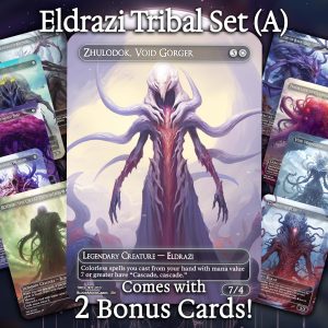 Eldrazi Tribal Set (A) - 10 cards + 2 Bonus - 12 Premium Quality Proxies - Exclusive Artworks!