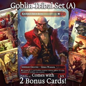 Goblin Tribal Set (A) - 10 cards + 2 Bonus - 12 Premium Quality Proxies - Exclusive Artworks!