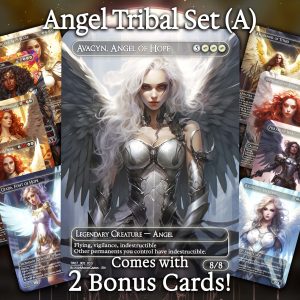 Angel Tribal Set (A) - 10 cards + 2 Bonus - 12 Premium Quality Proxies - Exclusive Artworks!