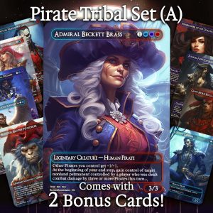 Pirate Tribal Set (A) - 10 cards + 2 Bonus - 12 Premium Quality Proxies - Exclusive Artworks!