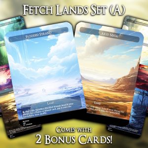 Fetch Lands Set (A) - 10 Proxies + 2 Extra - Exclusive Designs for Collectors - Premium Proxy Cards!