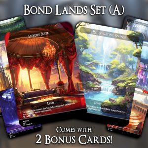 Bond Lands Set (A) - 10 Proxies + 2 Extra - Exclusive Designs for Collectors - Premium Proxy Cards!