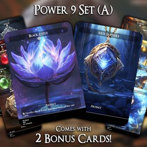 Power 9 Set (A) - 10 Proxies + 2 Extra - Exclusive Designs for Collectors - Premium Proxy Cards!