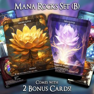 Mana Rocks Set (B) - 10 Proxies + 2 Extra - Exclusive Designs for Collectors - Premium Proxy Cards!