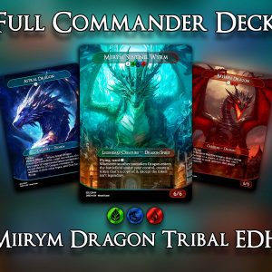 Miirym Dragon Tribal EDH Commander Deck - 100 Premium Proxy Cards - Unique Art Designs!