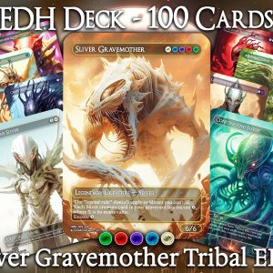 Sliver Gravemother Tribal EDH - Full Commander Deck - 100 Premium Quality Proxies - Game-Ready!
