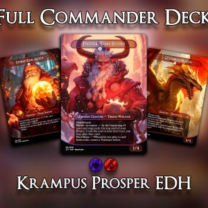Krampus Prosper EDH Commander Deck - 100 Premium Proxy Cards - Unique Art Designs!