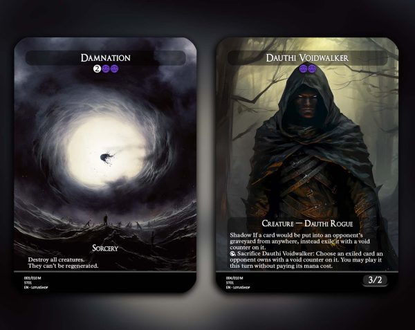 Black Staples Set (A) - 10 Proxies + 2 Extra - Exclusive Designs for Collectors - Premium Proxy Cards! - Image 5