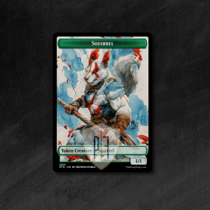 MTG Proxy Token: Squirrel (Barbarian)