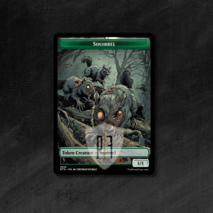 MTG Proxy Token: Squirrel (Zombie)