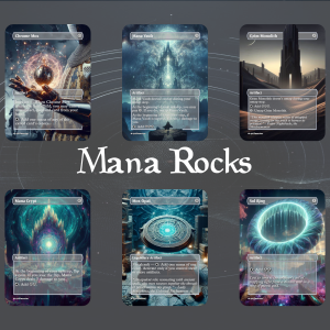 Mana Rock Bundle: 10 Custom MTG Proxy Cards - Artistic & Durable, Perfect for Casual Play