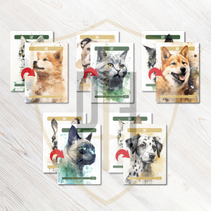 MTG Proxy Double-Sided Dog/Cat Tokens (5 Pack)
