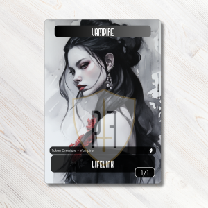 MTG Proxy Token: Vampire (1/1 Lifelink)