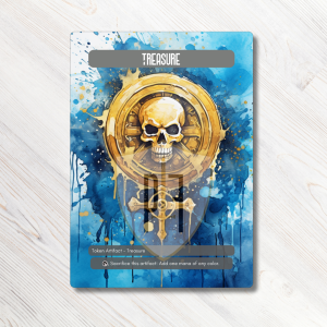 MTG Proxy Token: Treasure (Pirate Style) 10 Pack