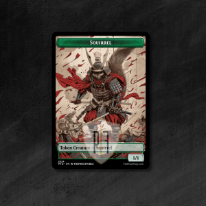 MTG Proxy Token: Squirrel (Samurai)