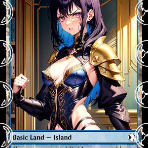 Island v2 Basic Land Proxy | Sultry Proxies Fan-Made Accessory for Playtesting
