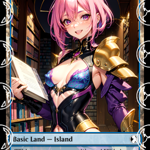 Island v3 Basic Land Proxy | Sultry Proxies Fan-Made Accessory for Playtesting