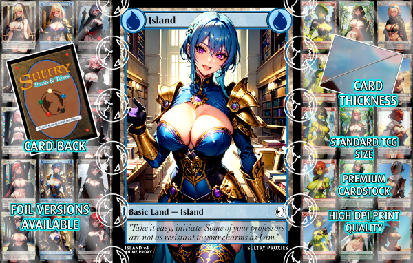 Island v4 Basic Land Proxy | Sultry Proxies Fan-Made Accessory for Playtesting - Image 3