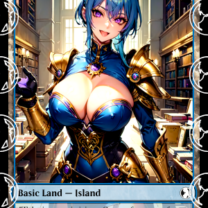 Island v4 Basic Land Proxy | Sultry Proxies Fan-Made Accessory for Playtesting