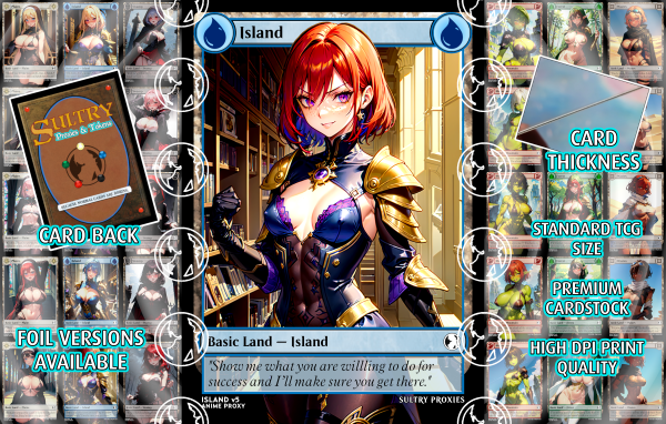 Island v5 Basic Land Proxy | Sultry Proxies Fan-Made Accessory for Playtesting - Image 3