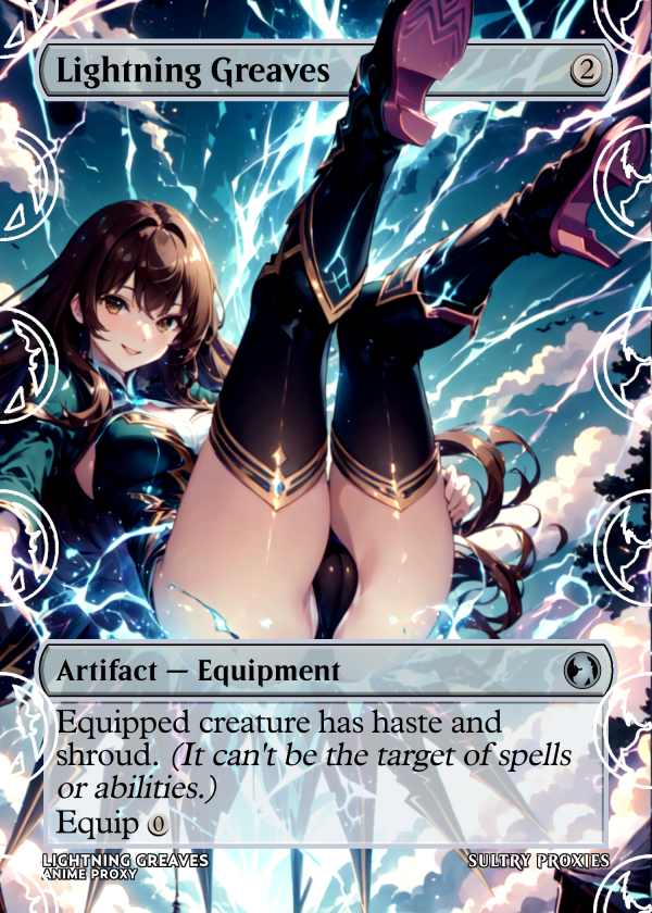 Lightning Greaves Proxy | Sultry Proxies Fan-Made Accessory for Playtesting