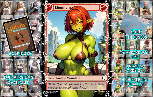 Mountain v4 Basic Land Proxy | Sultry Proxies Fan-Made Accessory for Playtesting - Image 3