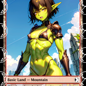 Mountain v5 Basic Land Proxy | Sultry Proxies Fan-Made Accessory for Playtesting
