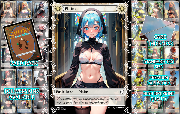 Plains v2 Basic Land Proxy | Sultry Proxies Fan-Made Accessory for Playtesting - Image 3