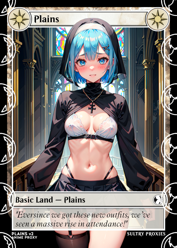 Plains v2 Basic Land Proxy | Sultry Proxies Fan-Made Accessory for Playtesting