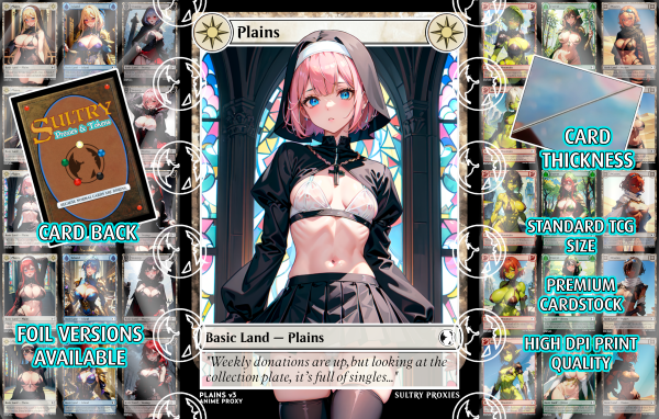 Plains v3 Basic Land Proxy | Sultry Proxies Fan-Made Accessory for Playtesting - Image 3