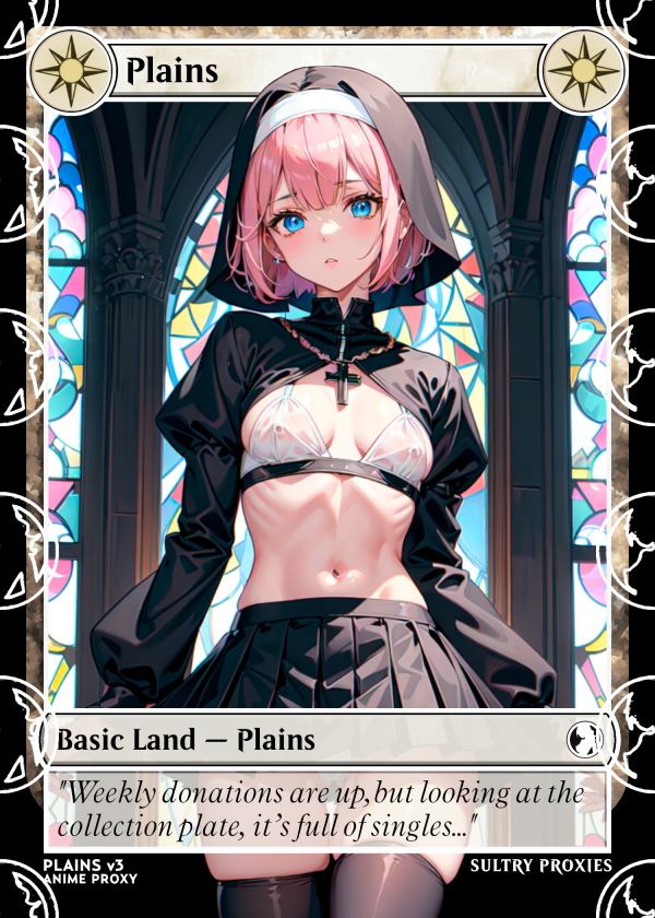 Plains v3 Basic Land Proxy | Sultry Proxies Fan-Made Accessory for Playtesting