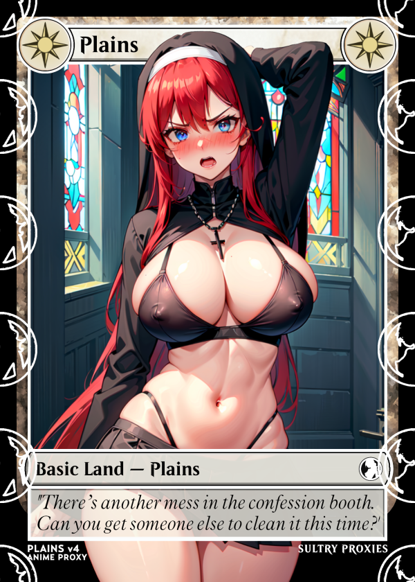 Plains v4 Basic Land Proxy | Sultry Proxies Fan-Made Accessory for Playtesting