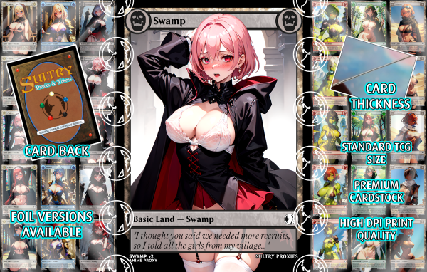 Swamp v2 Basic Land Proxy | Sultry Proxies Fan-Made Accessory for Playtesting - Image 3