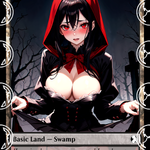 Swamp v3 Basic Land Proxy | Sultry Proxies Fan-Made Accessory for Playtesting