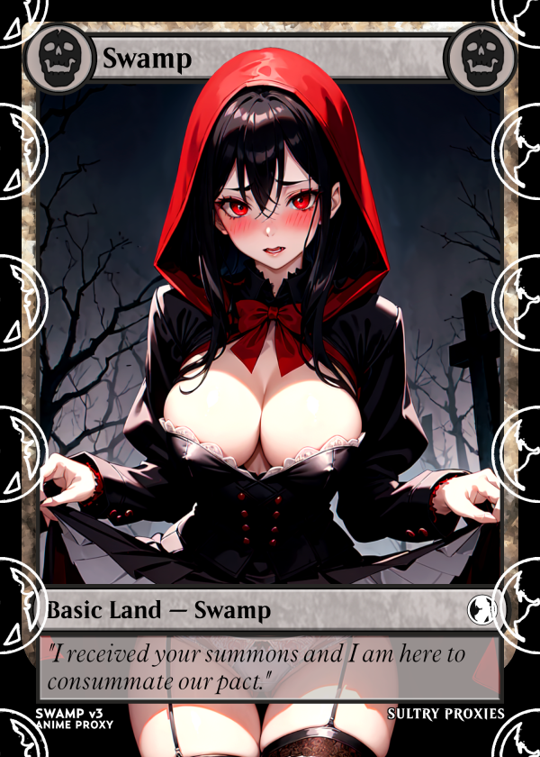 Swamp v3 Basic Land Proxy | Sultry Proxies Fan-Made Accessory for Playtesting